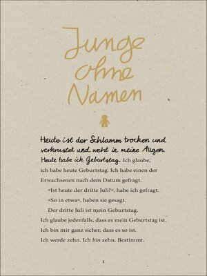 cover image of Junge ohne Namen